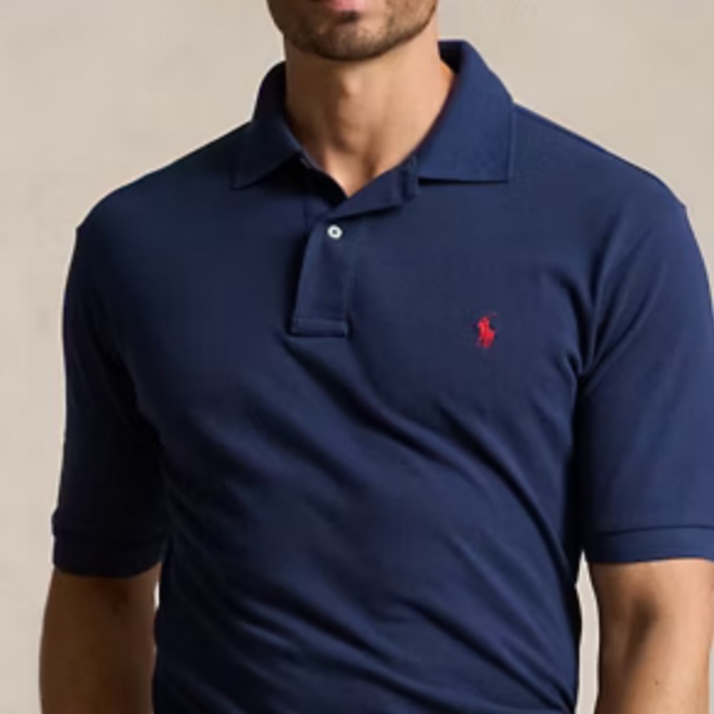 Polo by Ralph Lauren Navy Blue Shirt with Red Emblem❤️❤️❤️